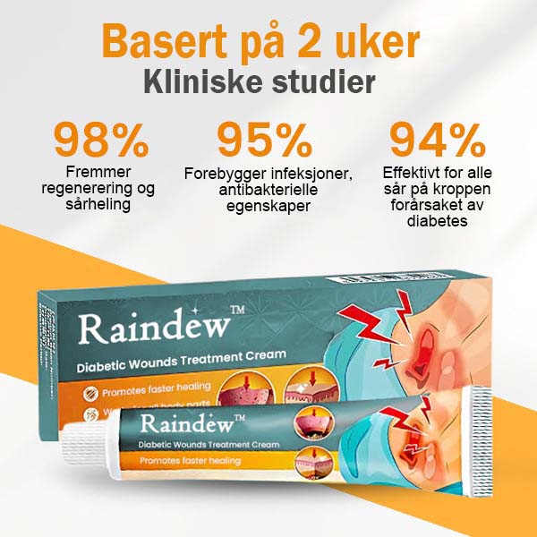 Raindew™🔥Diabetisk sårbehandlingskrem - Kjøp 1 få 1 - 🚨{Begrenset lager}🚨