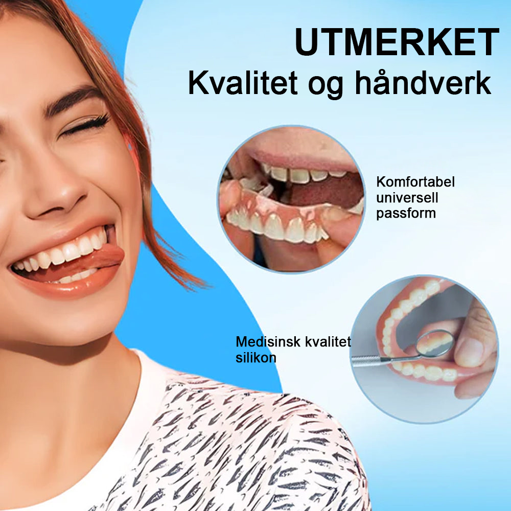 Bikenda™ Silicone Denture Set - For optimal komfort og perfekt passform!