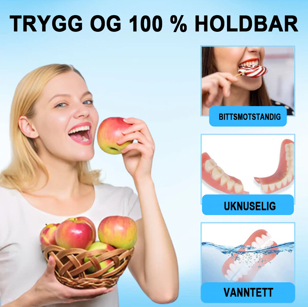 Bikenda™ Silicone Denture Set - For optimal komfort og perfekt passform!