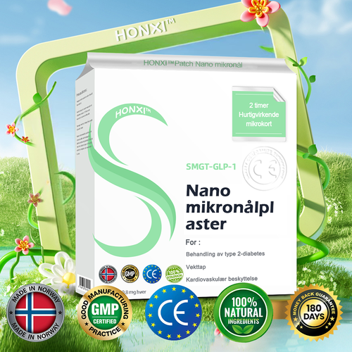 Honxi™ SMGT-GLP-1 Nano mikronål Patch 2.0👩⚕️ (Smertefri, langvarig, adressering av diabetes, fedme og hjerte- og karsykdommer)